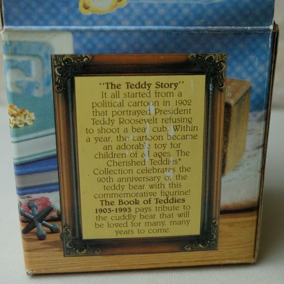 Cherished Teddies The Book of Teddies Teddy and Roosevelt Figurine Vintage 1993 - Picture 6 of 7
